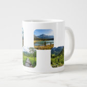 Nostalgie vakantie personaliseren extra grote beker (Voorkant rechts)