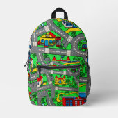 Nostalgie van 90 jaar, tapijtvloed van het spoor bedrukte rugzak (Voorkant)