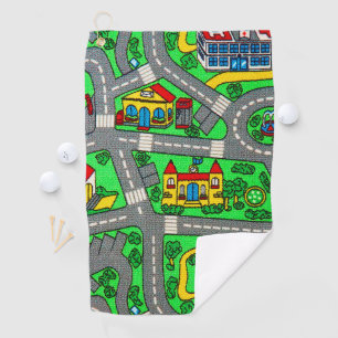 Nostalgie van 90 jaar, tapijtvloed van het spoor golfhanddoek