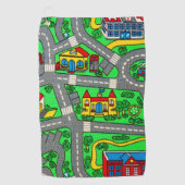 Nostalgie van 90 jaar, tapijtvloed van het spoor golfhanddoek (Voorkant)