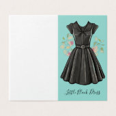 Nostalgique Beauté Petite robe noire LBD Blank (Outside Unfolded)