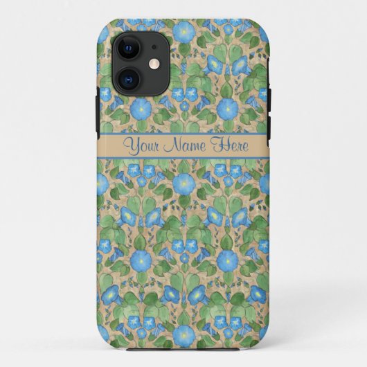 Nostalgique Blue Morning Glory iPhone 5/5s Coque (Dos)