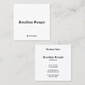 Nostalgique carte de visite Classique Style ancien (Devant / Derrière)