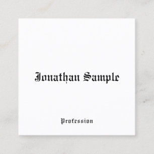 Nostalgique carte de visite Classique Style ancien