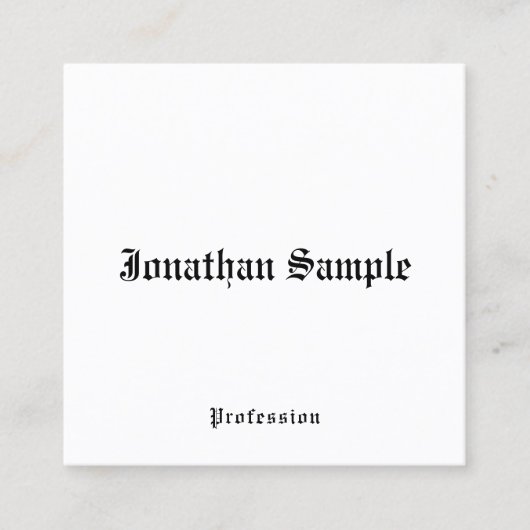 Nostalgique carte de visite Classique Style ancien (Devant)