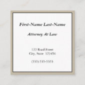 Nostalgique, Carte de visite de procureur professi (Devant)