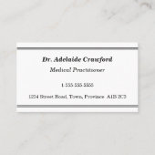 Nostalgique, Carte de visite professionnel de la s (Devant)