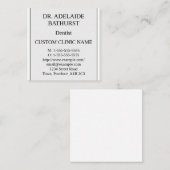 Nostalgique, Carte de visite traditionnel (Devant / Derrière)