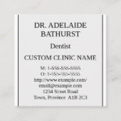 Nostalgique, Carte de visite traditionnel (Devant)