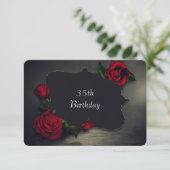 Nostalgique Gothique Amour Anniversaire Invitation (Debout devant)