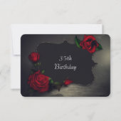 Nostalgique Gothique Amour Anniversaire Invitation (Devant)