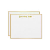 Nostalgique Look Gold Calligraphy Script Modèle (Devant/Arrière en situation)