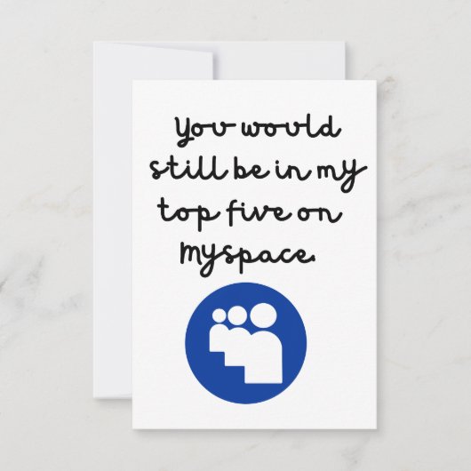 Nostalgique MySpace Friendship/ Carte d'anniversai (Devant)