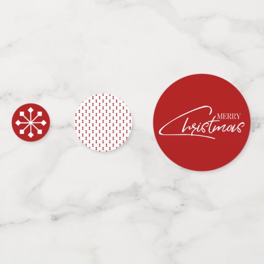 Nostalgique Noël Script de vacances Table Confetti (Devant)