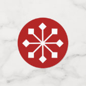 Nostalgique Noël Script de vacances Table Confetti (Petit recto)