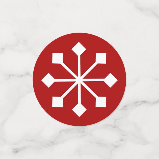 Nostalgique Noël Script de vacances Table Confetti (Petit recto)