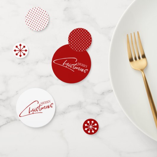 Nostalgique Noël Script de vacances Table Confetti (Groupe)