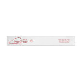 Nostalgique Noël Script Étiquette de adresse de va (Individuel)