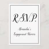 Nostalgique "R.S.V.P." Carte postale (Devant)