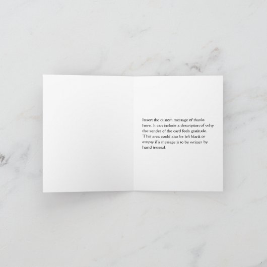 Nostalgisch, "Bedankt!" Kaart (Binnen)