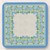 Nostalgisch blauw bliksem Reeks Onderzetters (Voorkant)