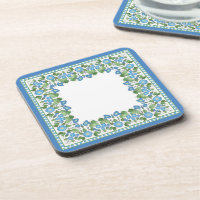 Nostalgisch blauw bliksem Reeks Onderzetters