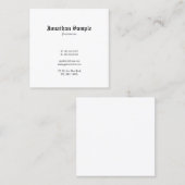 Nostalgisch Eenvoudig Classic Design Old English Vierkante Visitekaartje (Voorkant / Achterkant)