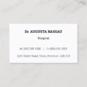 Nostalgisch,  en Klassiek Visitekaartje (Voorkant)