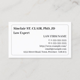 Nostalgisch en  openbaar ministerie Visitekaartje