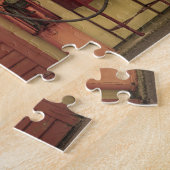 Nostalgisch gasstation legpuzzel (Zijkant)