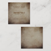 Nostalgisch Historisch overzicht  designluxe Vierkante Visitekaartje (Voorkant / Achterkant)