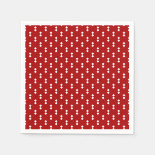 Nostalgisch kerstritspatroonpapier Napkin Servet