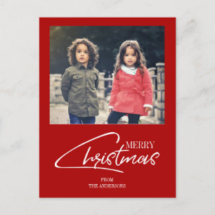 Nostalgisch kerstscript feestdag Briefkaart foto's