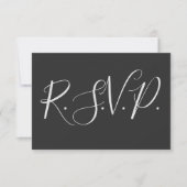 Nostalgisch, klassiek "R.S.V.P." Kaart (Voorkant)