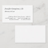 Nostalgisch Law Professional Visitekaartje (Voorkant / Achterkant)