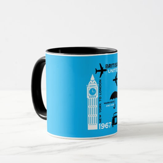 nostalgisch Poster van retro-luchtvaartmaatschappi Mok (Voorkant links)