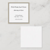 Nostalgisch, Professioneel Advocaat Visitekaartje (Voorkant / Achterkant)