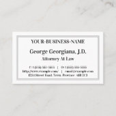 Nostalgisch, professioneel Visitekaartje (Voorkant)