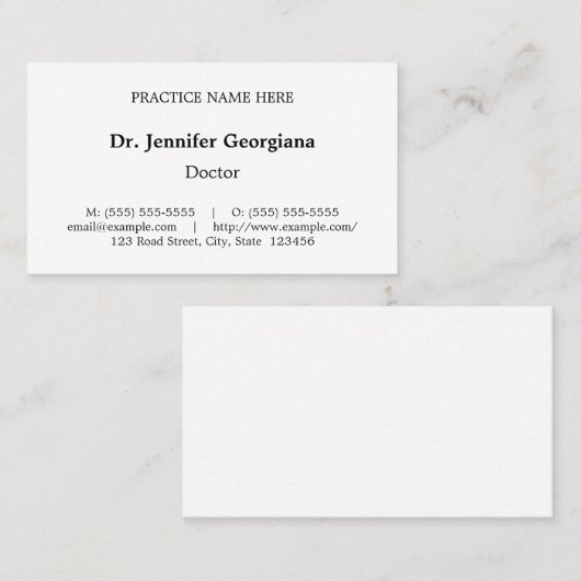 Nostalgisch, Professioneel Visitekaartje in de gez (Voorkant / Achterkant)