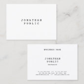 Nostalgisch Retro Classic look elegant Simple Plai Visitekaartje (Voorkant / Achterkant)