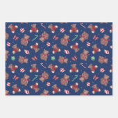 Nostalgisch Rocking Horse en Teddy Bear Inpakpapier Vel (Voorkant 3)