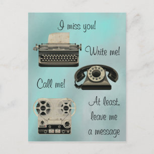 Nostalgisch schrijf me briefkaart