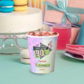 Nostalgisch Terug naar de jaren 90 Retro Verjaarda Papieren Bekers