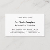 Nostalgisch,  Visitekaartje (Voorkant)