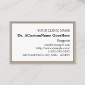 Nostalgisch Visitekaartje voor zorgverleners (Voorkant)