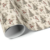 Nostalgisch Winter Wonderland Cadeaupapier (Rol Hoek)