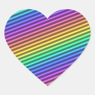 nostalgische arcade streep: hart sticker