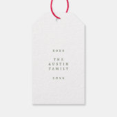 Nostalgische Bijzettafel Kerstboom Cadeaulabel (Achterkant)