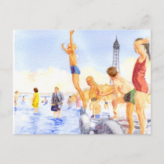 Nostalgische Blackpool Briefkaart (Voorkant)