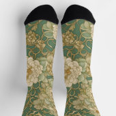 Nostalgische bloemen in  tinten sokken (Top)